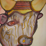Der Stier der grossen Mutter | 2004 | Aquarell | 31,8 x 23,8