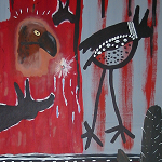 The Glorius Animal in Africa | 1995 | Acryl | 100 x 80