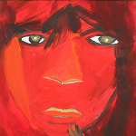 Afrikanische Gesichter II | 1999 | Acryl | 50 x 40