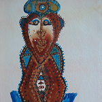 Magisches Geburtsbild | 2005 | Aquarell | 32 x 24