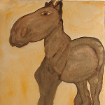 Gehversuche eines Hybriden | 2007 | Aquarell | 32 x 24
